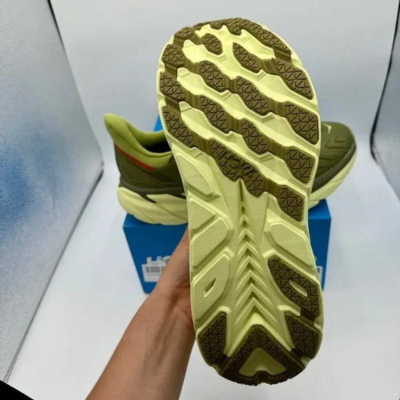 NWT Hoka Project Clifton Avocado Dark Citron Unisex Shoes ADCT Olive Green